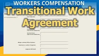 Workers' Compensation | Transitional Work Agreements
