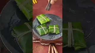 Miniature Banana Leaf Wrap Chicken 🍗 🐓 Miniature Cooking #shorts