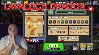 How to evolve the LIVELOCH DRAGON into  LAVALOCH DRAGON #dragonvale #livelochdragon #lavalochdragon