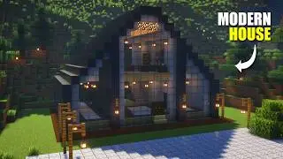 Minecraft : How to Build a Modern Scandinavian House | Tutorial🏠
