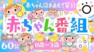 【赤ちゃんが喜ぶ】『かわいく笑う』赤ちゃんが泣きやむ！笑う！YouTubeの知育番組｜0歳、1歳、2歳、3歳｜ソポアートパーク公式【60分アニメ】
