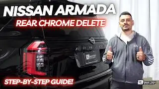 Установка декоративных накладок на заднюю часть Nissan Armada (2025-2026)
