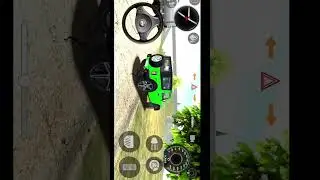 Modified Mahindra Thar 👿 new driving long jump challenge 🎯 Indian Cars Simulator 3D gadi wala games