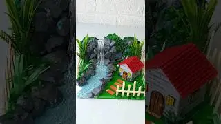 DIY waterfall 🏞️🏡#youtubeshorts #viralshorts