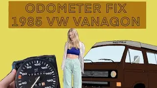 1985 VW Vanagon ODOMETER FIX// How to drop dash cluster on VW Van