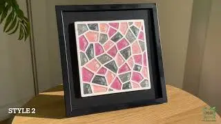 Handmade Mosaic Resin Framed Art | Colour Burst Abstract Art | My Hued Mind