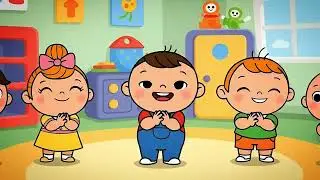 Clap Clap Stomp Stomp Jump Jump | Baby Action Song for Kids || #kidscartoon #rhymes 