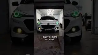 Fog Projectors installed in Hyundai i20 | Modified hyundai i20 Fog Projectors  #bestprojector