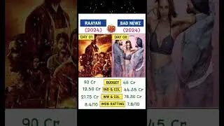 raayan 🆚 bad newz box office collection India and worldwide #raayan #badnewz #dhanush #vickykaushal