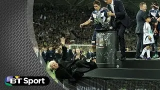 A-League chairman falls off stage | BT Sport