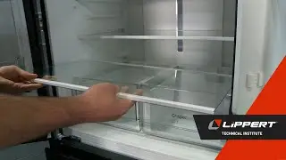 Refrigerator Crisper Drawer Glass Cover Replacement on FCR16ACGFA Furrion Refrigerator V1