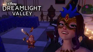 Masquerading with Cogsworth and Lumiere!