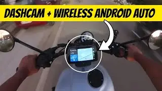 Беспроводной Android Auto + двойной видеорегистратор! Лучший гаджет для вашего мотоцикла! Краткий...