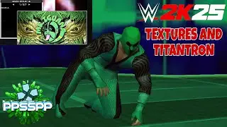 🦎Mr Iguana WWE caw textures + Titantron for 2K25 SVR 2011 PPSSPP