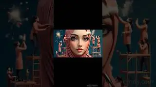 Tiny People Do GIANT Makeup on Hijabi Girl! 🎨💄🤯 | Crazy AI Art!