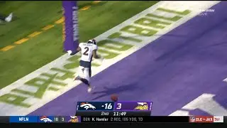 Patrick Surtain Pick 6 | Broncos vs. Vikings | NFL