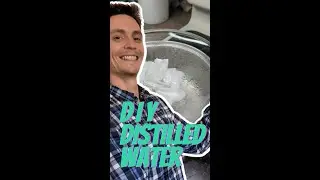 КАК СДЕЛАТЬ ДИСТИЛЛИРОВАННУЮ ВОДУ СВОИМИ РУКАМИ ДОМА (Дешёво, Быстро и Просто) #shorts