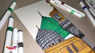 Masjid Nabawi Painting: A Step-by-Step Guide #painting  #masjidnabawi