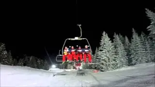 Descente aux torches des aravis, Manigod  (2mars 2016)