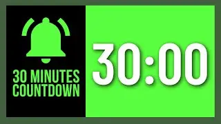 Green Screen 30 minutes Countdown Timer