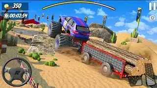 Monster Truck Driving In Offroad - Mud and Rocks Jeep Driver Derby Simulator - Android GamePlay #4