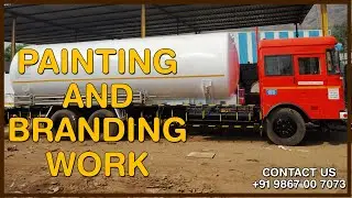 Spray Painting and Branding Application | Tanker, Truck, Dumper, Container corrosion resistant Paint