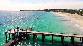 The Coogee Jetty is the perfect backdrop for the eco shark barrier