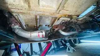 Building a custom y pipe after train tacks destroyed my last one!