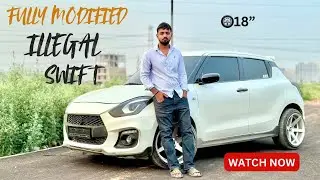 MARUTI SUZUKI SWIFT WITH SPORTS KIT🔥|| Full Z black mafia look⚠️|| Music system😍|| Detailed Review