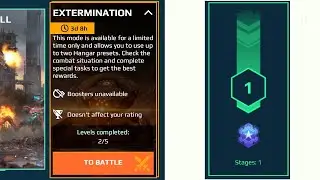 STAGE 1 completed without using a weapons 😂| EXTERMINATION PvE mode | War robots game [WR]
