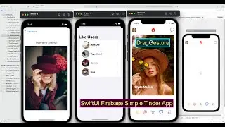 SwiftUI Firebase Simple Tinder App