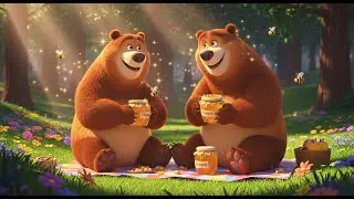 Counting Bears Having Honey Picnic | Nursery Rhyme Song for Kids