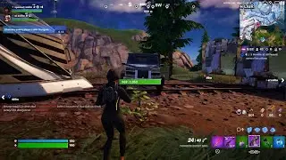 Fortnite stopping train with gwagon