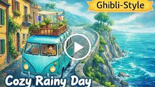 A Rainy Day in a Cozy World 🌧️ | Ghibli-Style Art & Calm ASMR