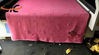 dual head auto feeding laser cutting machine for plush toy MC 1630