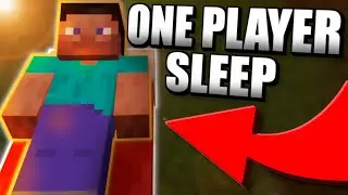 How To Get a One Player Sleep System in MCPE 1.18! - Minecraft Bedrock Edition! ( One Player Sleep )