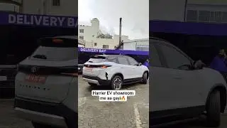 New Tata Harrier EV first look at showroom 😍 #tata #shorts #harrierev #carwire