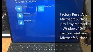 Factory Reset Microsoft Surface Pro Easy Method Windows 10/11 | Factory reset Microsoft  Surface pro