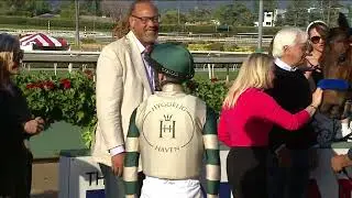 Faiza wins the Santa Anita Oaks on Saturday, April 8 at Santa Anita Park