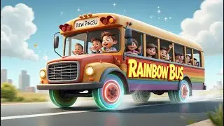 Rainbow Bus &ndash; Fun Ride Song | Kids Rhymes | Kids Songs & Nursery Rhymes