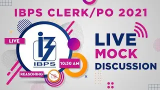 IBPS Clerk / PO 2021 Reasoning Class | Live Mock Test | By Shipra Mahendras | 10:30 am