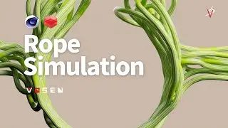 Rope simulation in cinema 4d