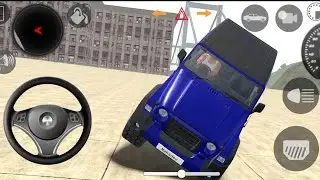 Blu Thar high jump on road Indian car 3D 32