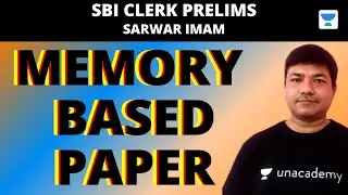 SBI Clerk Pre 2020 Memory based Paper by Sarwar Imam