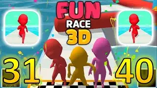 Fun Race 3d 🔥Gameplay IOS Level 31-40 Part 4 Android Games🔥