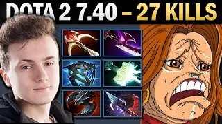 Lina Pro Mid with Silveredge and 27 Kills - Dota Gameplay