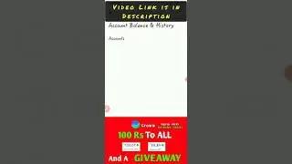 🔥100 Rs Free Paytm Cash And a GIVEAWAY🔥 - Techz4U ALL #shorts
