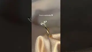 Minimalist engagement ring
