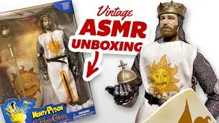 (ASMR) Unboxing/Review - Vintage Monty Python Holy Grail - Graham Chapman as King Arthur 1/6 figure