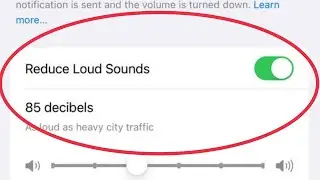 How To ON/OFF Reduce Loud Sounds in iPhone | iOS